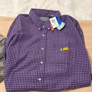 NWT lsu button down